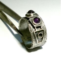 pierścień,srebro,obrączka - Pierścionki - Biżuteria