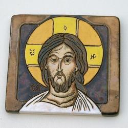 Chrystus,ikona,ceramika,obraz - Obrazy - Wyposażenie wnętrz