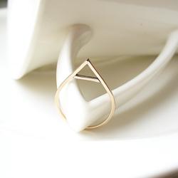 pierścionek,delikatny,geometryczny,delikatny - Pierścionki - Biżuteria