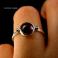 Pierścionki Nehesi,pierścien,mały,ze srebra,z minerałami