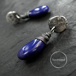 z lapis lazuli - Kolczyki - Biżuteria