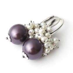 urocze,kobiece kolczyki z perłami - Kolczyki - Biżuteria