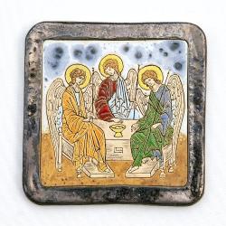 ikona,Święta Trójca,obraz,ceramika,prezent - Obrazy - Wyposażenie wnętrz