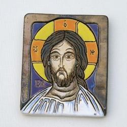 Chrystus,ikona,ceramika,obraz - Ceramika i szkło - Wyposażenie wnętrz