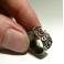 Pierścionki pierścień,srebro,obrączka,granat,steampunk