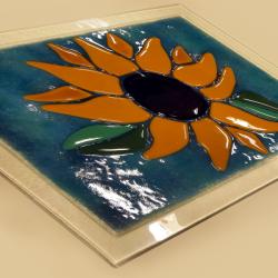Ręcznie wykonany szklany panel dekoracyjny - Ceramika i szkło - Wyposażenie wnętrz