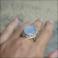 Pierścionki błękitny pierścień,chalcedon
