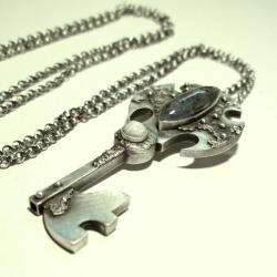 klucz,srebro,wisior - Wisiory - Biżuteria