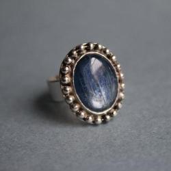 pierścionek srebro 925 retro vintage kyanit - Pierścionki - Biżuteria