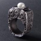 Pierścionki srebro,perła,koronka,antyczny,pierścionek,