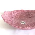 Ceramika i szkło duża różowa umywalka,handmade