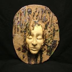 maska,twarz,ceramika,dekoracja - Ceramika i szkło - Wyposażenie wnętrz