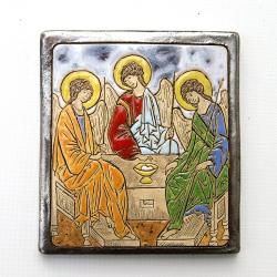 ikona,trójca św.,ceramika,obraz - Obrazy - Wyposażenie wnętrz
