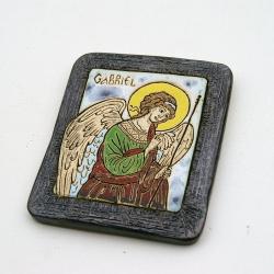 anioł,ceramika,ikona,obrazek - Ceramika i szkło - Wyposażenie wnętrz