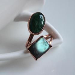 pierścionek ze szmaragdem,zielony pierścionek - Pierścionki - Biżuteria