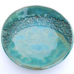 ceramika,talerz,handmade,prezent,unikat,misa - Ceramika i szkło - Wyposażenie wnętrz