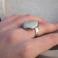 Pierścionki srebrny pierścionek z krzemieniem,szary,regulowa