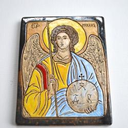 anioł,ikona,ceramika,obraz - Obrazy - Wyposażenie wnętrz