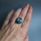 Pierścionki pierścionek srebro 925 retro vintage jaspis blue