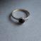 Pierścionki pierścionek srebro minimalizm czarny onyks