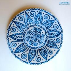 porcelana,talerz,indiańskie wzory - Ceramika i szkło - Wyposażenie wnętrz