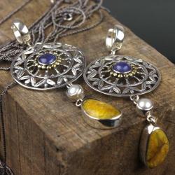 kolczyki,srebrne kolczyki,unikat,silver,srebro - Kolczyki - Biżuteria