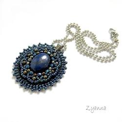 wisior,niebieski,lapis lazuli,delikatny - Wisiory - Biżuteria