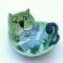 Ceramika i szkło kot,miska,ceramika,kotek,śmieszny