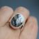 Pierścionki pierścionek srebro minimalizm agat dendrytowy