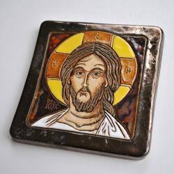 ikona,obraz,ceramika,Chrystus - Obrazy - Wyposażenie wnętrz