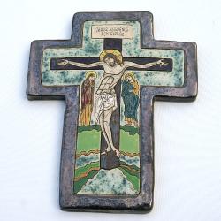 krzyż,ikona,ceramika,obraz,Chrystus,Jezus, - Ceramika i szkło - Wyposażenie wnętrz