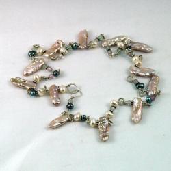 perła,perłowy,pastelowy,delikatny,sznur,pereł - Naszyjniki - Biżuteria