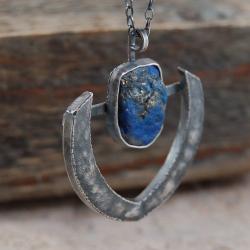 lapis lazuli z pirytem - Naszyjniki - Biżuteria