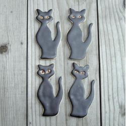 kot,zwierzęta,magnes,ceramika - Magnesy na lodówkę - Wyposażenie wnętrz