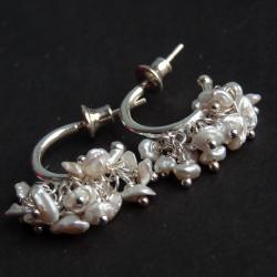 kolczyki z perłami keishi - Kolczyki - Biżuteria