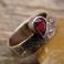 Pierścionki rubin,pierścień,surowy,romantyczny,baśniowy