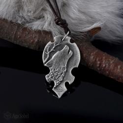 tribal,wilk,runy,amulet,talizman,natura - Wisiory - Biżuteria
