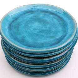 kolorowe talerze,kolorowe naczynia,komplet - Ceramika i szkło - Wyposażenie wnętrz
