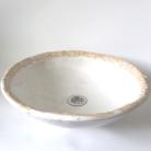 Ceramika i szkło umywalka japandi style,oryginalna,ręcznie robiona