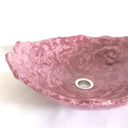 duża różowa umywalka,handmade - Ceramika i szkło - Wyposażenie wnętrz