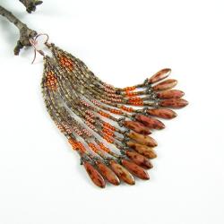kolczyki koralikowe,kolczyki indiańskie - Kolczyki - Biżuteria
