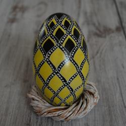 żółta pisanka Wielkanoc,ozdoba świąteczna - Inne - Wyposażenie wnętrz
