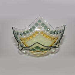 ręcznie wykonana ozdobna szklana patera - Ceramika i szkło - Wyposażenie wnętrz