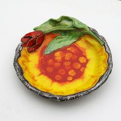 tulipan,talerz,misa,ceramika,wiosna - Ceramika i szkło - Wyposażenie wnętrz