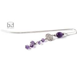 zakładka do książki z ametystem - Zakładki do książek - Akcesoria