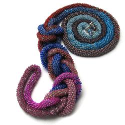 naszyjnik,crochet rope,długi,maxi,elegancki - Naszyjniki - Biżuteria