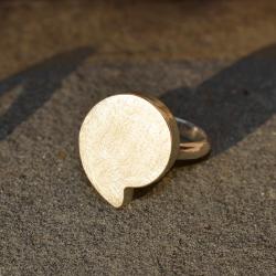 srebrny pierścień,geometryczna forma - Pierścionki - Biżuteria