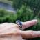 Pierścionki srebrny pierścionek z agatem dendrytowym