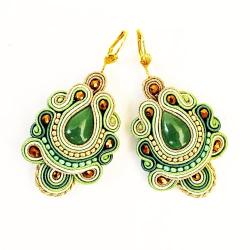 eleganckie,oryginalne,modne,sutasz,soutache - Kolczyki - Biżuteria