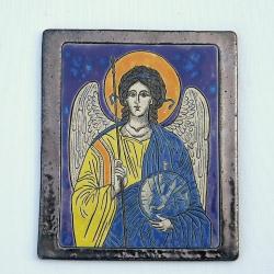 ikona,ceramika,obraz,anioł,Archanioł Michał - Obrazy - Wyposażenie wnętrz